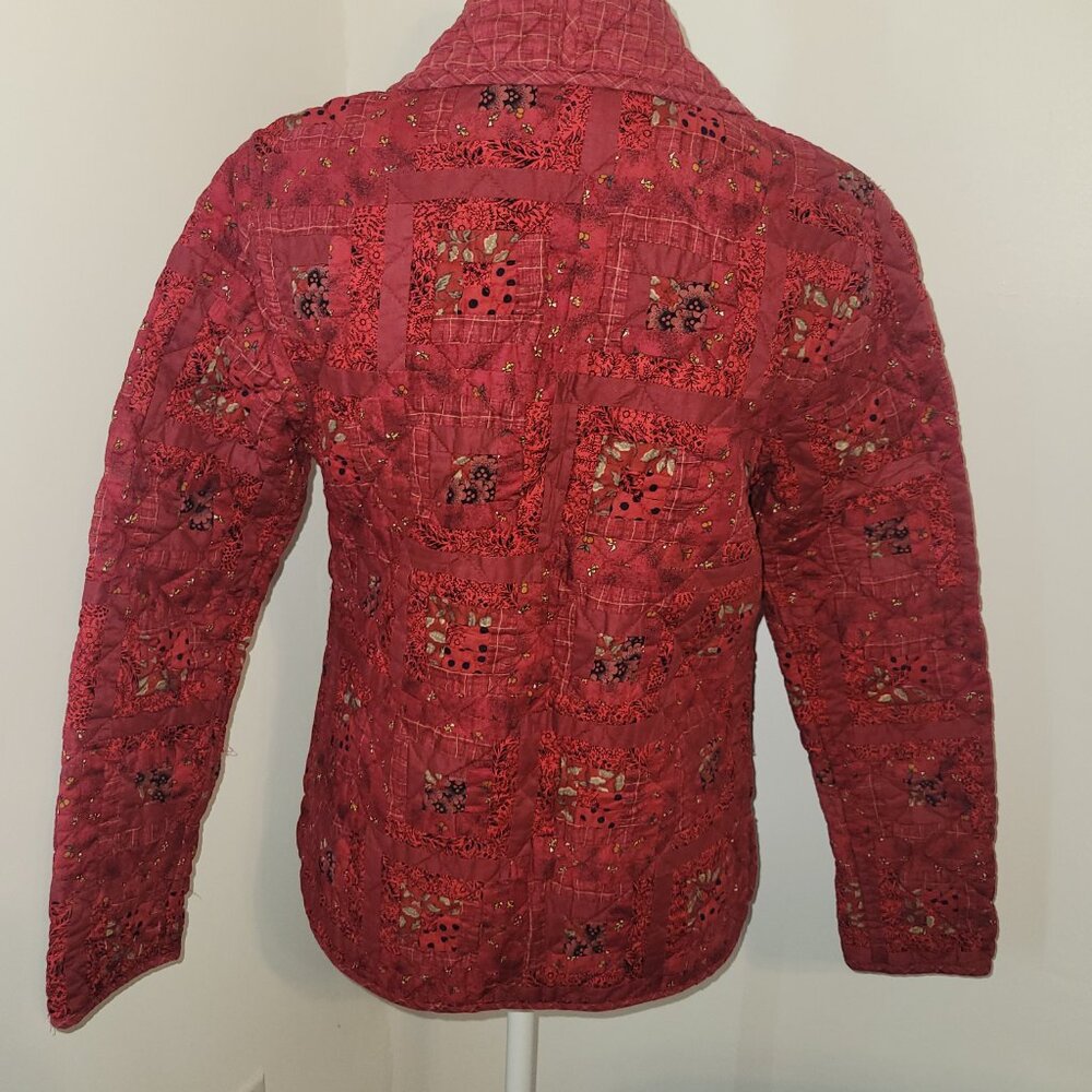 Donna Sharp Quilted Jacket Size Small - image 3